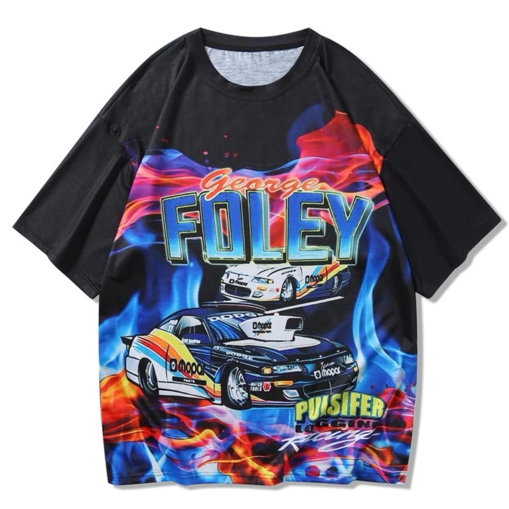 SHEIN Drop Shoulder Graphic Tee, Size Medium Unisex